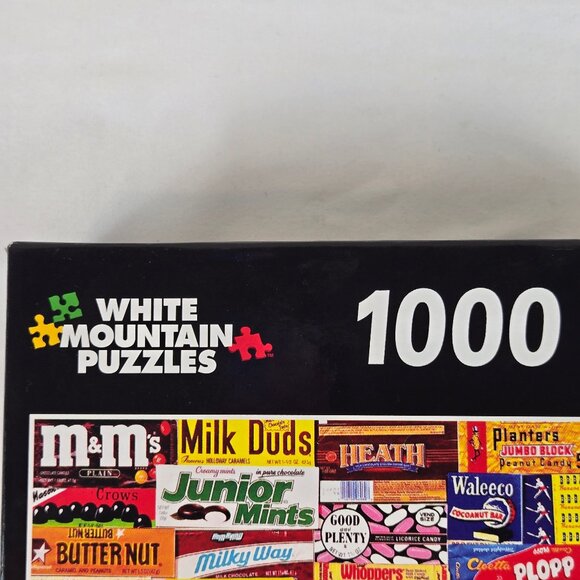 White Mountain Puzzles "Vintage Candy Wrappers" 1000 Piece Jigsaw Puzzle NWT - Picture 2 of 8